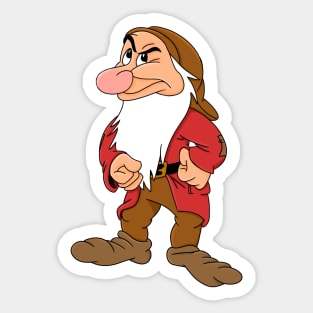 Grumpy Dwarf Sticker